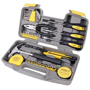 Atacado ferramenta conjunto completo-Hispec kit de ferramentas doméstico completo, 36 peças, caixa de ferramentas manuais, kit para casa at0006, kit de ferramentas de reparo