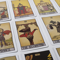 Impression graphique personnalisée Spot UV fini Oracle et cartes de tarot avec guide