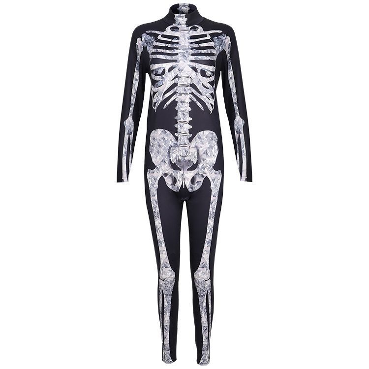 Female Black and White Skull