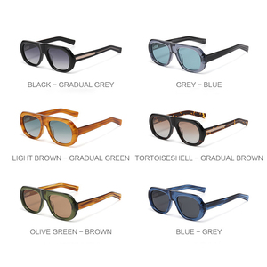 Gafas de Sol Polarizadas Unisex, Gafas Redondas para Hombre, Gafas de Sol de Diseñador de Lujo 2026, Gafas Negras, Gafas de Sol de Acetato - Product Image 4