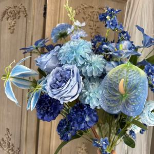 Arreglo Floral <span class=keywords><strong>de</strong></span> Seda Artificial <span class=keywords><strong>de</strong></span> Alta Calidad para Bodas y Accesorios <span class=keywords><strong>de</strong></span> Fotografía al Aire Libre - Decoración Suave - Product Image 6