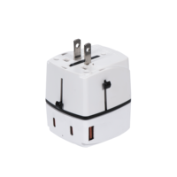 PD35W OEM ODM Adaptateur de voyage universel 2 USB 2 Type C avec prises EU US AUS UK Adaptateur international Chargeur de voyage dans le monde entier