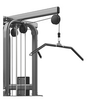 Station de musculation commerciale 4 postes, équipement de fitness multifonctionnel Jungle avec Lat Pulldown/Rameur/Entraînement par câble