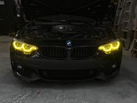 Conjunto de Faros LED para BMW Serie 3 F30 F35 2013-2018, Actualización de Lámparas Delanteras con Luces de Circulación Diurna, Verificado por OrangeSea