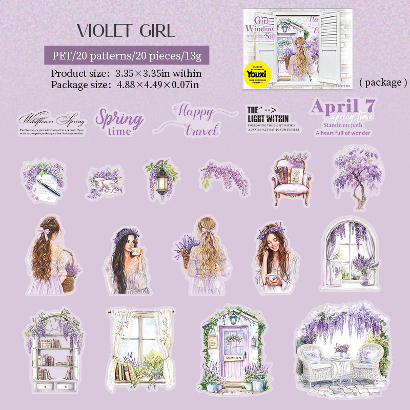 C Fille violette