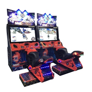 Simulateur de course de motoneige professionnel SNO <span class=keywords><strong>Cross</strong></span> Arcade - Machine de jeu à mouvement 4D avec écran LCD 32'' à monnayeur pour parc d'attractions - Product Image 1