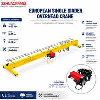 Pont roulant monopoutre à faible hauteur de levage de type européen haute performance 5 tonnes 10 tonnes 7 tonnes pour atelier et entrepôt