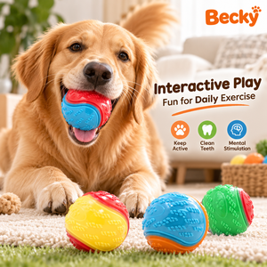 Pelota <span class=keywords><strong>de</strong></span> Goma TPR Resistente a Mordidas para <span class=keywords><strong>Perros</strong></span>, Juguete Molar con Sonido, Forma <span class=keywords><strong>de</strong></span> Pelota <span class=keywords><strong>de</strong></span> Tenis, para Entrenamiento y Juego al Aire Libre - Product Image 4