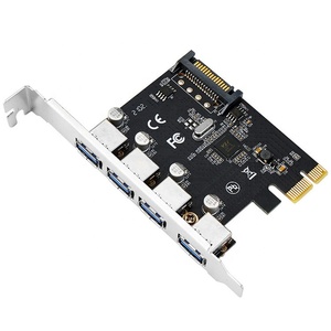Chất lượng cao 4-Port USB 3.0 PCI-E Card mở rộng Adapter kim loại trong kho cho máy tính - Product Image 6