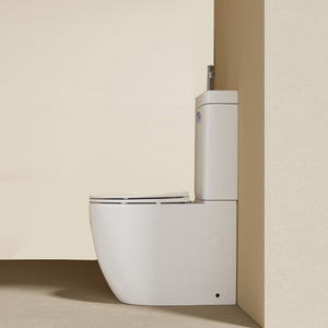 Lavabo y inodoro combinados dos en uno - Lavabo portátil para lavarse las manos con agua caliente - Conjunto de inodoro público con <span class=keywords><strong>cisterna</strong></span> - Product Image 5