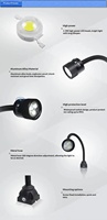 Lampu Mesin Jahit Fleksibel ONN-M3W IP65 4.5W, 24/220V. Membelok ke Tempat-Tempat Sempit. CE/RoHS. Anti Debu & Terang.