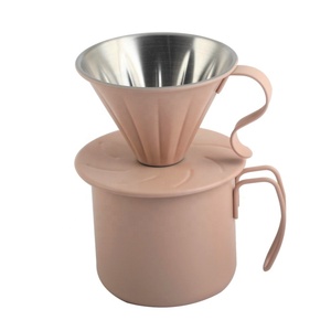 Durable Pink Color Thickened Stainless Steel 304 Pour Over Coffee <b>Maker</b> Set - Product Image 6