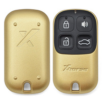 Clé télécommande filaire universelle Xhorse XKXH02EN à 4 boutons, style doré, pour VVDI2 VVDI Mini Key Tool, version anglaise
