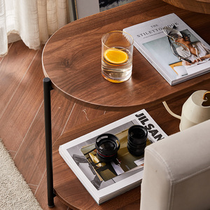 Nordic Style Side Table Wood Multi Tier <b>Shelf</b> Sofa <b>Bedside</b> Table Home Decor - Product Image 3