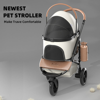 Poussette pour animaux de compagnie à 3 roues pour voyager et transporter votre ami à fourrure confortablement