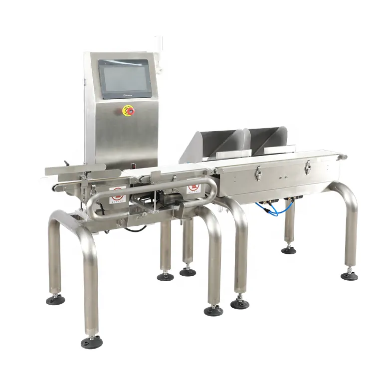 NG-709 Mới Nhất Thực Phẩm Tự Động Checkweigher Tốc Độ Cao Kiểm Tra Trọng Lượng Máy Với Băng Tải