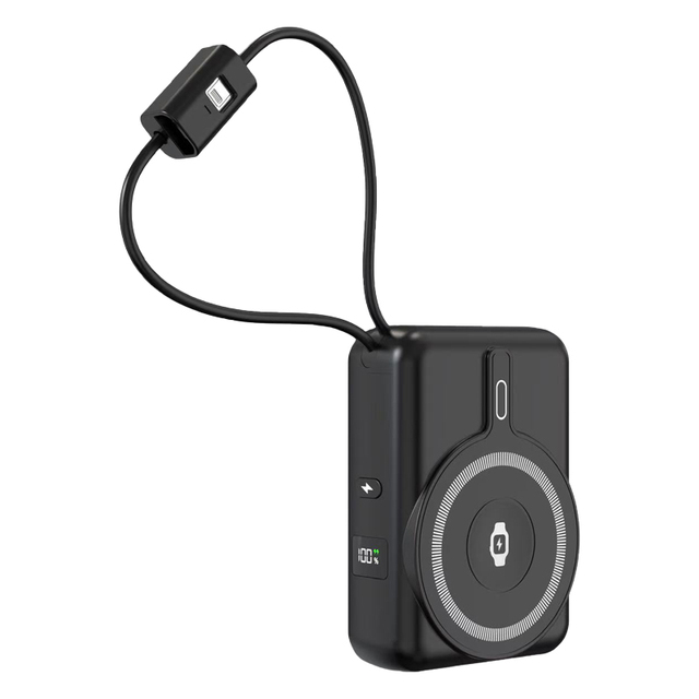 TDX HT-W040 Portable Mini Wireless Charger-Magnetic Type-C Input High Capacity Li-Polymer Battery 15W/18W/20W/22.5W Fast 3A