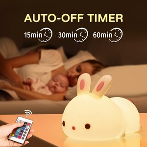 Kids Gifts Easter Night Light PVC Rabbit Vinyl <strong>Hare</strong> Plastic Silicon Bunny <strong>Lamp</strong> Custom Bunny Light - Product Image 4