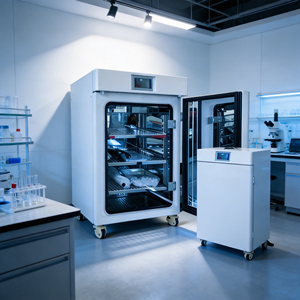 Incubatore termostatico di CO2/anidride carbonica da laboratorio OTS da banco per la coltivazione batterica e la coltura cellulare - Product Image 1