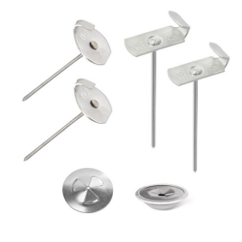 Anclaje de Acero Inoxidable 304 con Arandela de 0.4mm de Espesor, Gancho de Aislamiento Industrial - Product Image 2