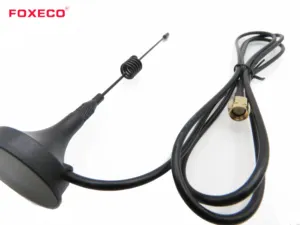 Antena de fábrica FOXECO 433/GSM // 4G/LTE Antena de comunicación para interiores y exteriores con montaje magnético de banda cuádruple