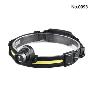 Lampe frontale COB LED, batterie rechargeable, chargement USB, éclairage extérieur, source de lumière à mise au point réglable, blanc - Product Image 5