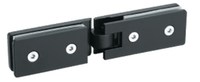 Kit de quincaillerie pour porte coulissante en verre en alliage de zinc moderne en acier inoxydable comprenant une serrure de connecteur de porte de grange pour vis de salle de bain