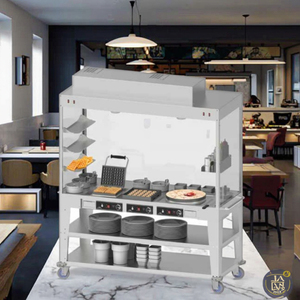 Equipo de cocina FEELART para Hotel, cocina de comida rápida, equipo de comida, <span class=keywords><strong>restaurante</strong></span>, gama de cocina integrada móvil Atlantic - Product Image 3