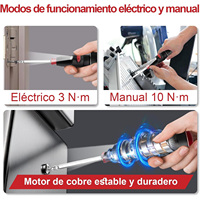Tournevis électrique sans fil, perceuse sans fil portable Homtronics 3-10N.m, tournevis électrique 3.6V pour le bricolage et le mobilier