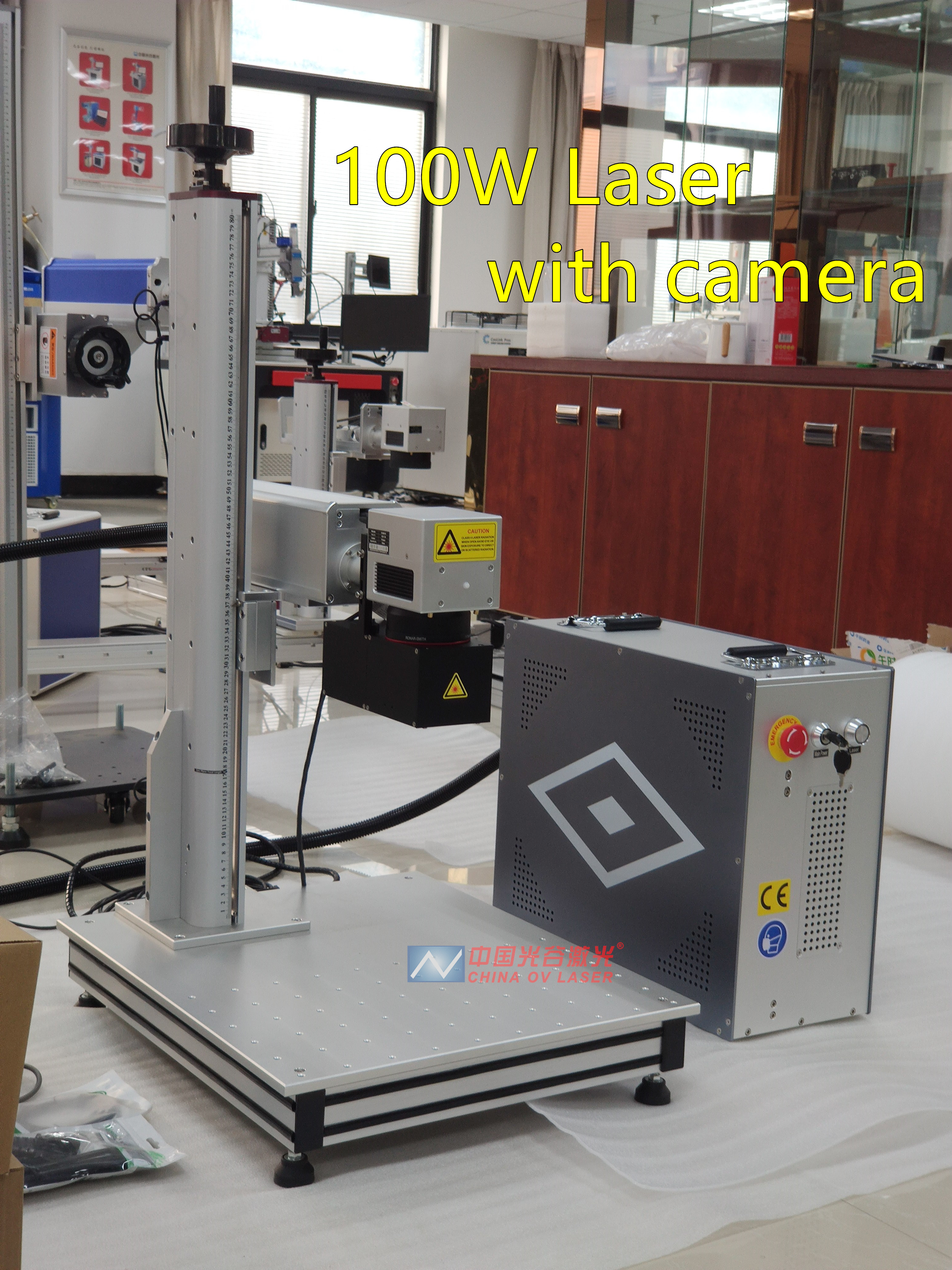 Large area fiber laser engraver ezcad 50W 60W 100W jpt laser mopa color marking engraving machines