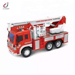 Nuovissimo Modellino di Camion dei Pompieri in Plastica Scala 1/16 Veicolo Giocattolo a Frizione - Product Image 5