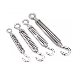 Turnbuckle Tipe Terbuka Baja Tahan Karat 304 Finishing Polos Sekrup Pengatur Ketegangan Tali Kawat Pengencang Tali - Product Image 3