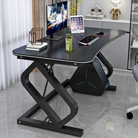 Anchor Pliable Bureau en métal et en bois pour la maison Étude Chambre E-Sports Workbench Bureau d'ordinateur de bureau pour le travail