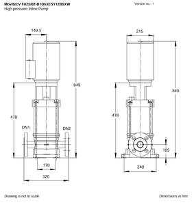 Pompa KSB Movitec VF25/2 Può Sostituire Grundfos <span class=keywords><strong>WILO</strong></span> Sylem Sulzer Ebara DA B CNP Pompa ad Alta Pressione per Trattamento Acque - Product Image 5