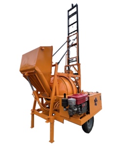 Mesin Pengaduk Beton Diesel JZC350 Berdaya Tinggi 25HP Pompa Motor Kapasitas 560L 8-10m/h Pengangkat Muat Sendiri untuk Pabrik Manufaktur - Product Image 1