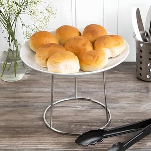 Soporte de bandeja para servir a la parrilla de acero inoxidable, soporte de plato de doble capa, estante para bandeja de Pizza, estante para platos de marisco para restaurante - Product Image 3