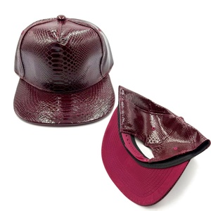 Gorra de Béisbol Snapback de Cuero PU con Logotipo Personalizado, Gorra Hip Hop de Ala Plana, Gorra Rock, Protección Solar, Gorra Deportiva para Exteriores para Mujer - Product Image 2