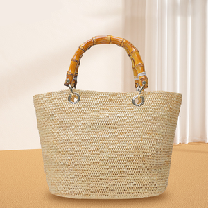 Sacs fourre-tout en raphia naturel de <span class=keywords><strong>Madagascar</strong></span> tendance 2025, multi-styles, faits à la main, sacs à main pour femmes, produits en gros - Product Image 4