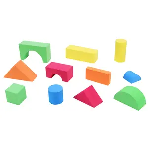 彩色软安全婴儿EVA积木儿童教育玩具泡沫建筑几何形状游戏积木