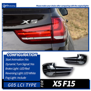 New for BMW X5 F15 <b>LED</b> <b>Tail</b> <b>Light</b> Assembly for 14-18 Water-Steering & Driving Brake Clear Red Lens Position Rear Bumper - Product Image 6