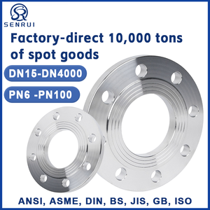 Bridas de Placa Forjadas de Acero Inoxidable 304 316 316L para Tuberías, Personalización de Fábrica, DIN ANSI 150LB PN16, Accesorios de Tubería, Brida Deslizante - Product Image 1