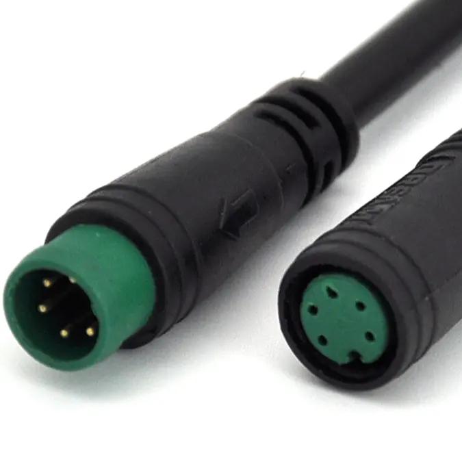 2pin 3pin 4pin 5pin Male And Female Panel Mounting sensor Connectors With Wires 4pin M8 Waterproof Ip67 Conector cable