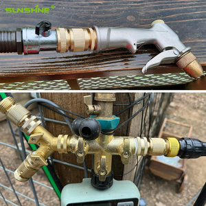 SUNSHINE Outils de jardin en métal durables Connecteur rapide Connecteurs de <span class=keywords><strong>tuyau</strong></span> d'eau Connexion facile Couplage de jardinières en laiton - Product Image 5