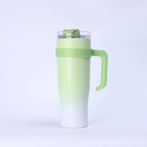 40oz Stainless Steel Tumbler with Handle & Straw - Personalized <b>Insulated</b> Travel <b>Mug</b> for Gifts & Promotion - Product Image 4