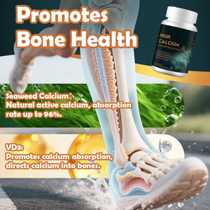 Supplément de calcium d'algues organiques OEM vitamine D3 K2 comprimés magnésium oligo-éléments tablette pour la santé des os force - Product Image 2