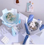 Nieuwigheid Cadeau Bruiloft Valentijn Festival Gigantische Gouden Aanraking Ballonnen Kleine Mini Gypsophila Gedroogde Bloemen Geconserveerde Rozen Boeket