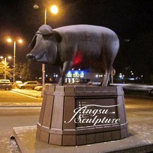 Estatua <span class=keywords><strong>de</strong></span> cerdo <span class=keywords><strong>de</strong></span> latón con escultura <span class=keywords><strong>de</strong></span> jabalí salvaje <span class=keywords><strong>de</strong></span> Diseño Popular - Product Image 2