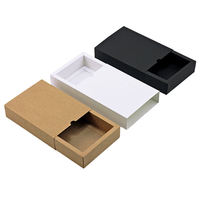 Boîtes rigides à tiroir coulissant personnalisées de luxe, emballage écologique biodégradable avec impression CMYK 4 couleurs pour bijoux et cadeaux