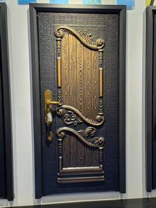 Роскошная турецкая бронированная дверь в современном стиле, звукоизоляционная входная дверь из холоднокатаной стали, антивандальная дверь для виллы - Product Image 5