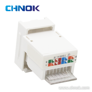 128 <span class=keywords><strong>RJ45</strong></span> UTP Cat6 8P8C 90 degrés plaqué or 6m Matériel PC Prise Keystone DP-KJ-9155 Télécommunications 568A/568B Sans outil - Product Image 5